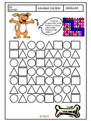 okul öncesi dörtgen şekli